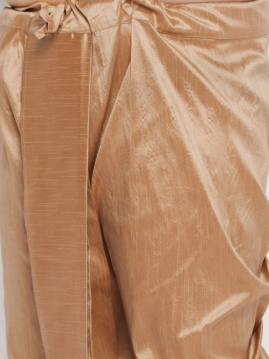 Men's Plus Size Maroon Zari Weaved Kurta Dhoti Set