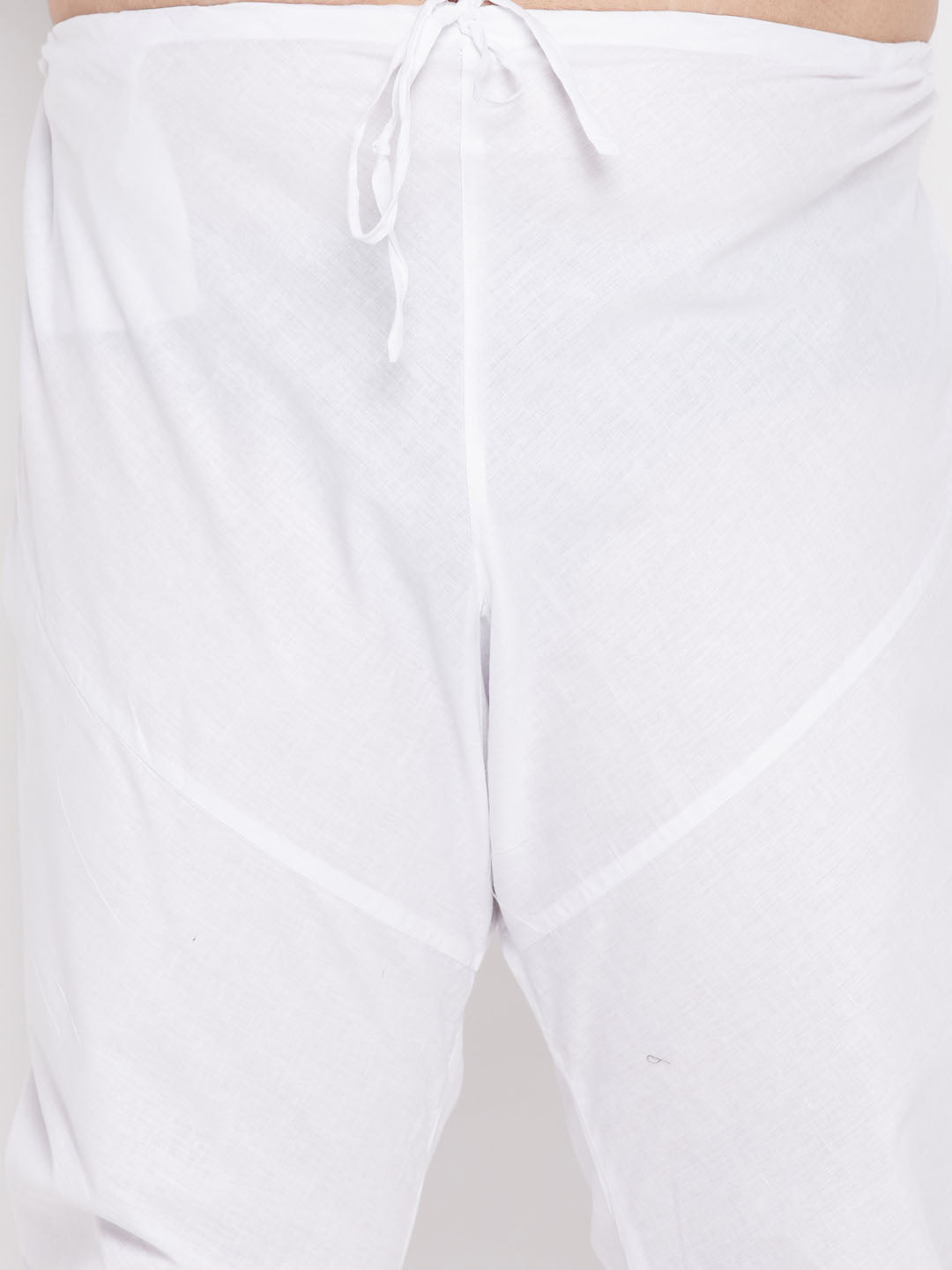 Men's Plus Size Green Chikankari Embroidered Kurta And White Pyjama Set