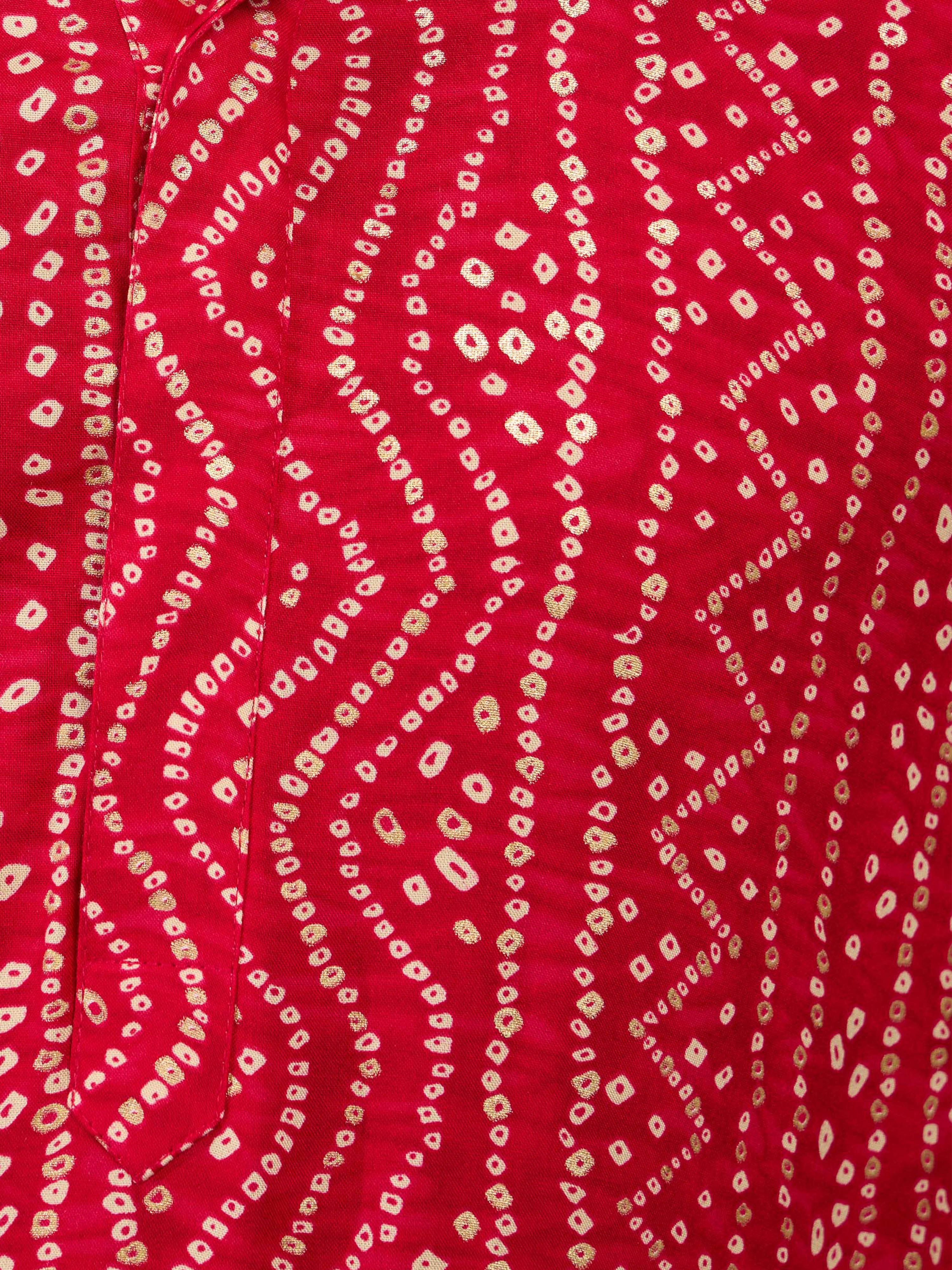 Men's Plus Falsa Bandhani Kurta
