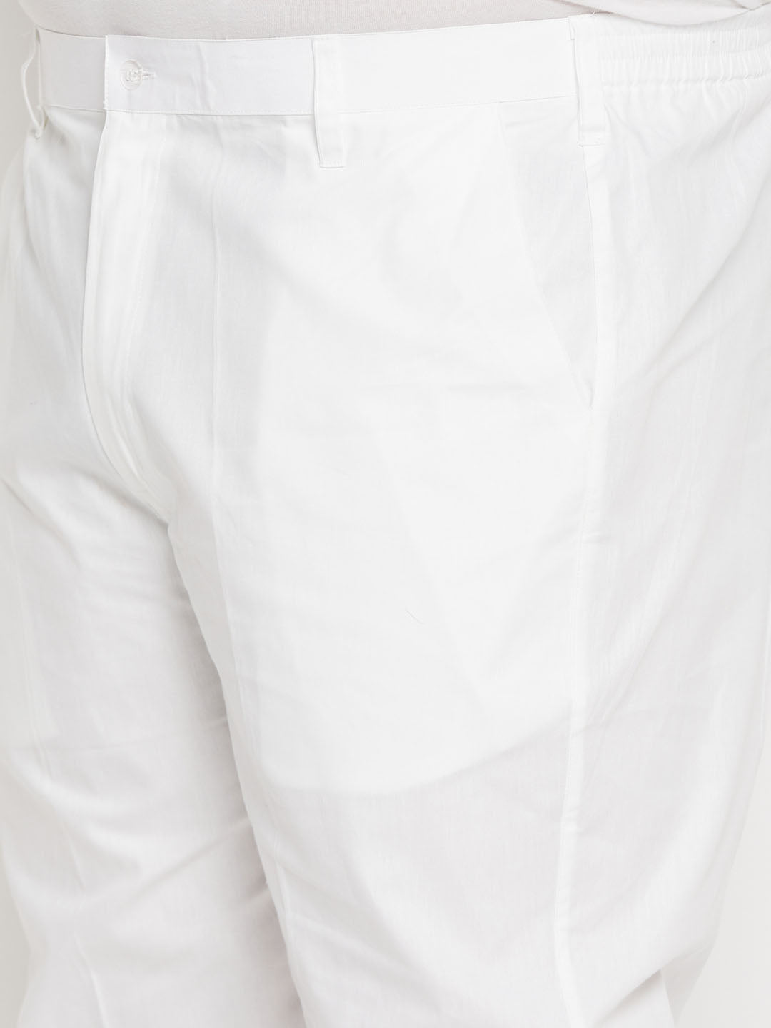 Men's Plus Size White Pant Style Pyjama