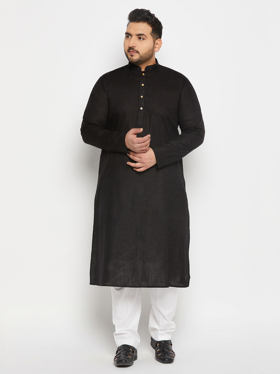 Men's Plus Size White Pant Style Pyjama