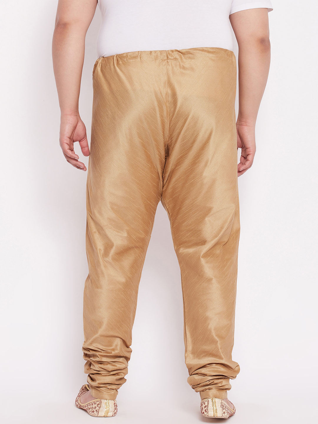 Men's Plus Size Rose Gold Cotton Silk Blend Pyjama