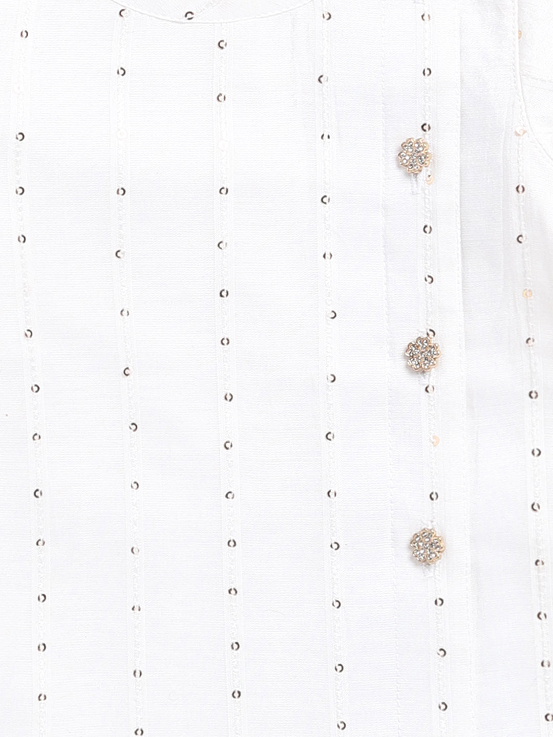 VASTRAMAY Boys White Chanderi Ethnic Combo Set - qivii