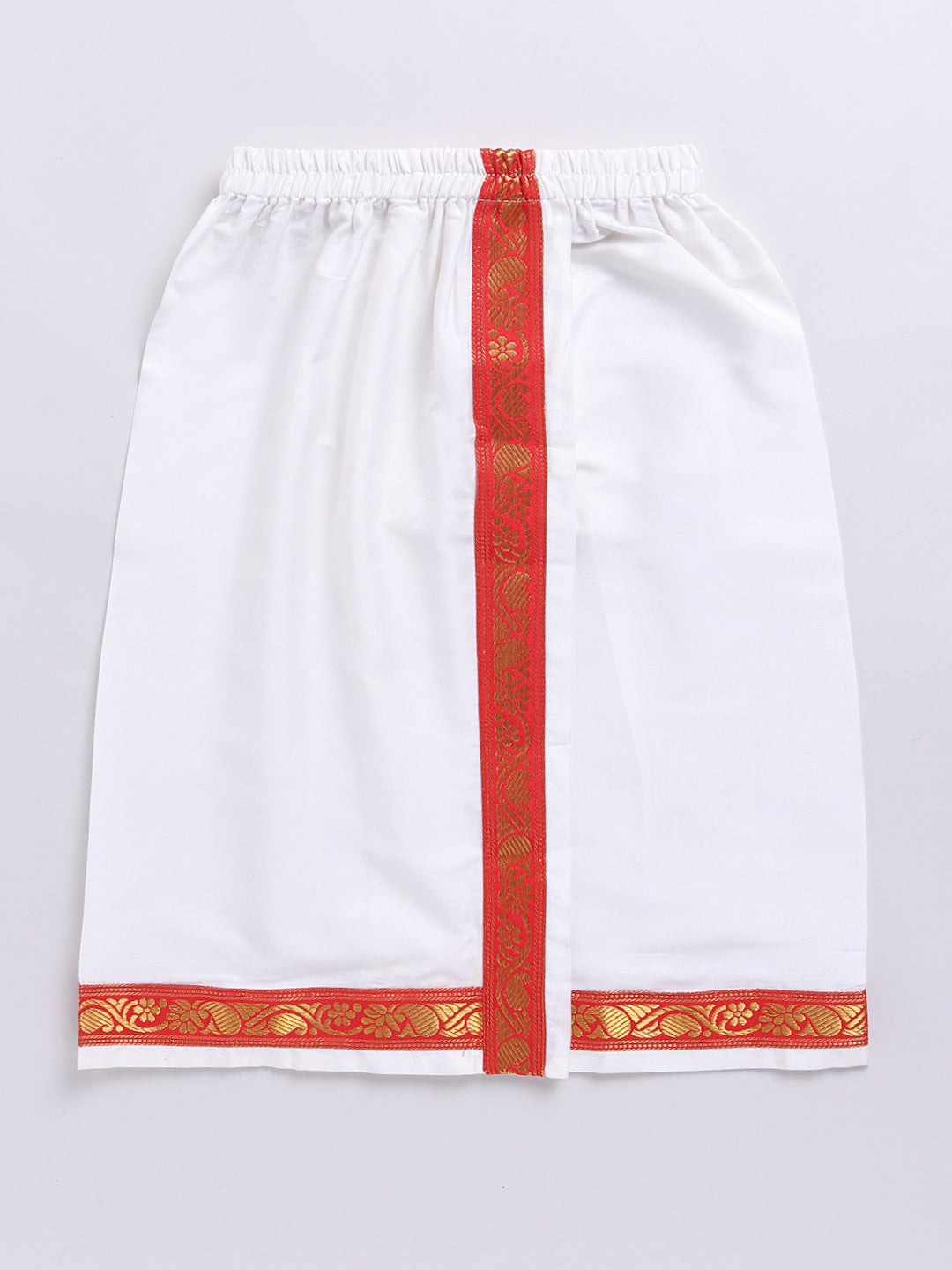 Vastramay Infant Boys Green Cotton Kurta And Mundu Set For Infants. - qivii