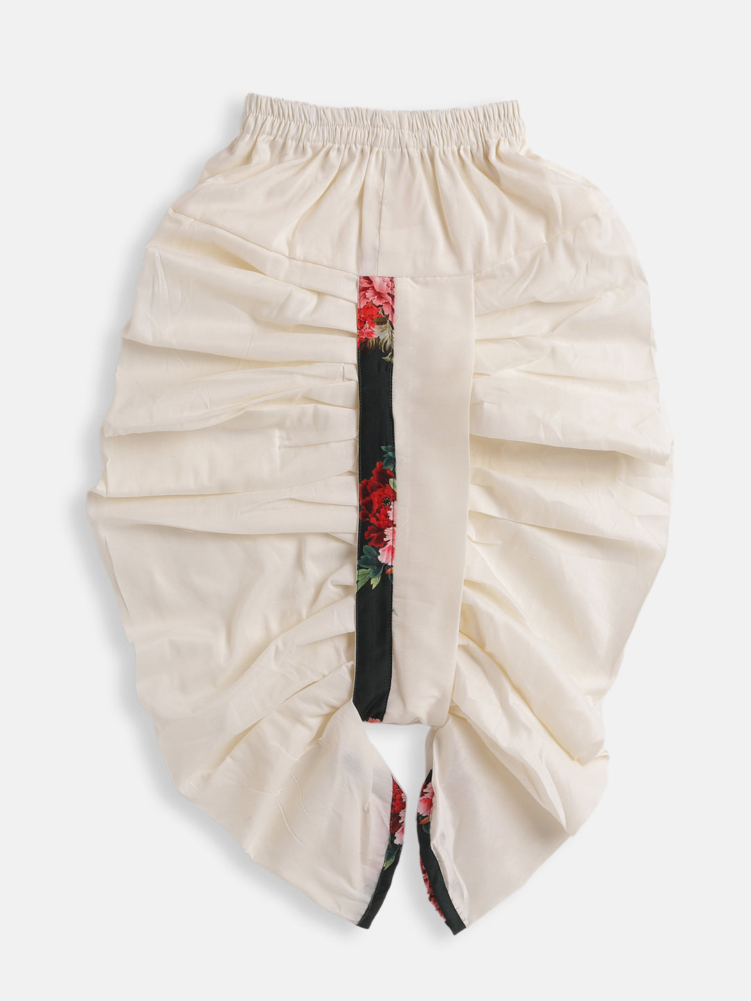 VASTRAMAY Boys Multicolor-Base-Green Cotton Blend Kurta and Dhoti Set - qivii