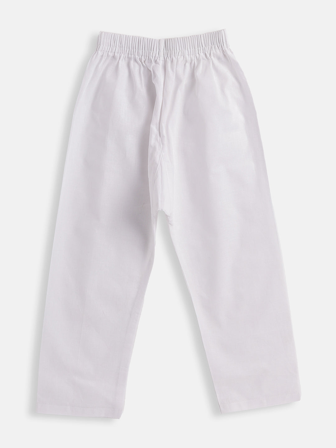 VASTRAMAY Boys Blue and White Pure Cotton Kurta Pyjama Set - qivii