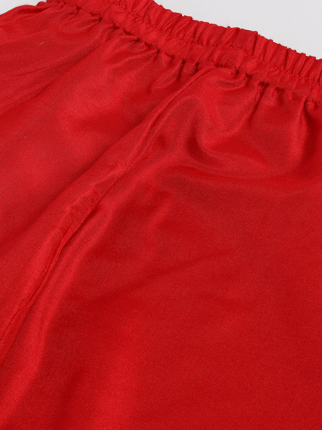 VASTRAMAY SISHU Boy's Red Silk Blend Kurta Pyjama Set - qivii