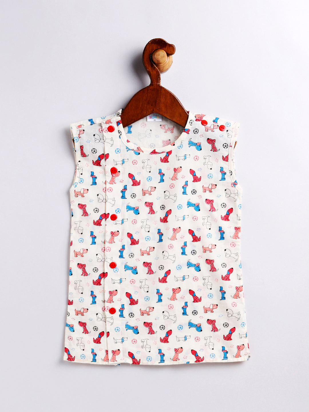 Vastramay Infant Boys Multicolor Cotton Blend Kurta Patiala Set - qivii