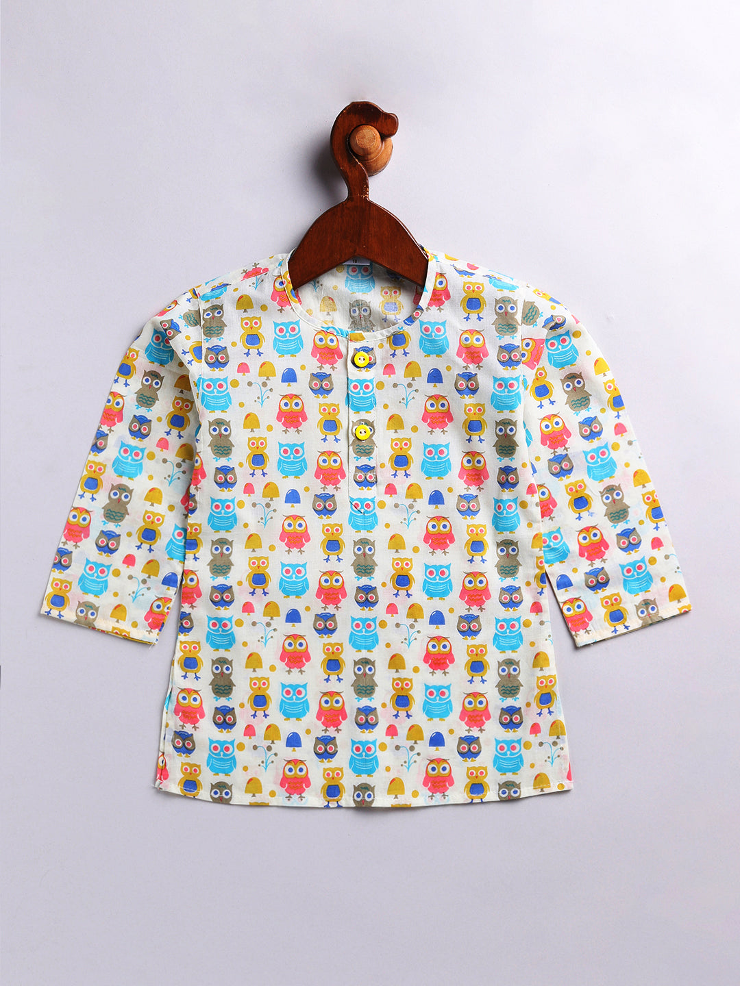 Vastramay Infant Boys Multicolor Cotton Blend Kurta Pyjama Set - qivii