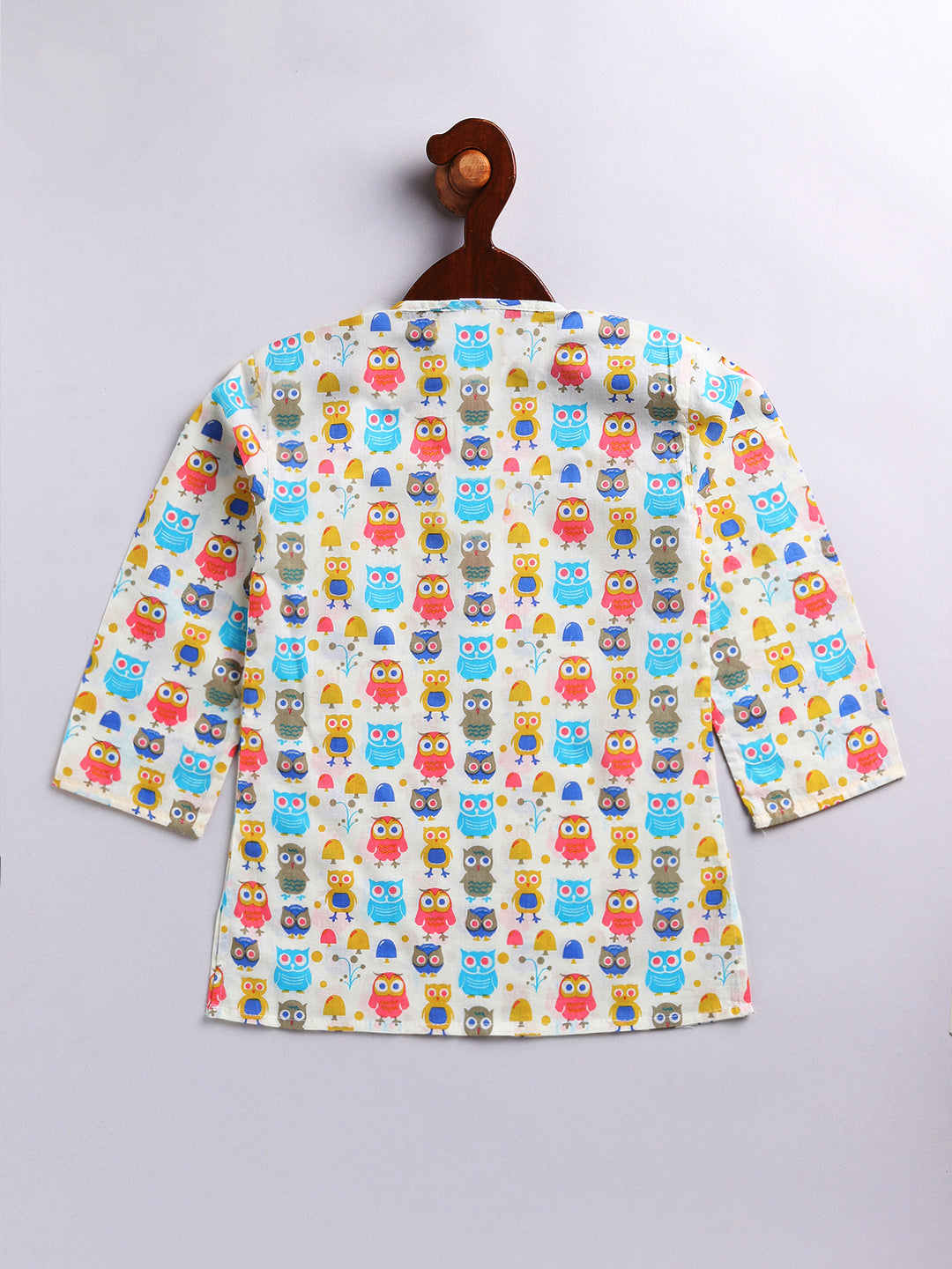 Vastramay Infant Boys Multicolor Cotton Blend Kurta Pyjama Set - qivii