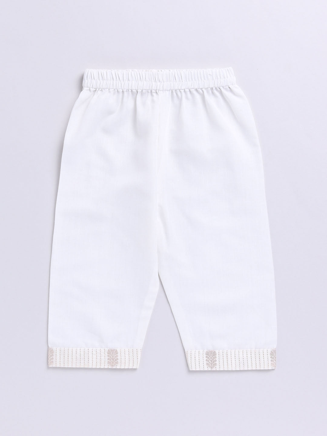 VASTRAMAY Girls' Cream Ethnic Combo Set - qivii