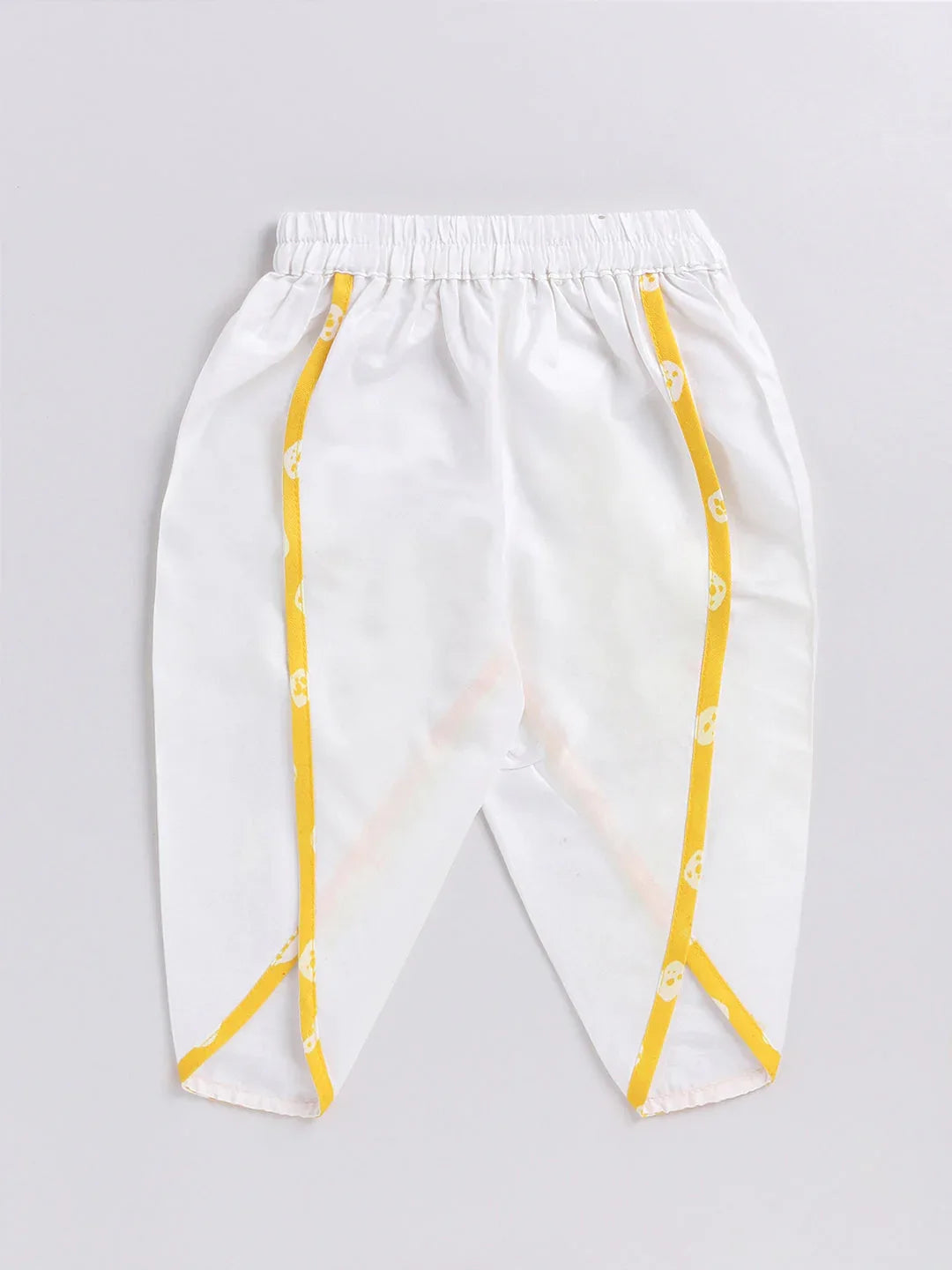 Girl's' Yellow Kurta And Dhoti Pant Set