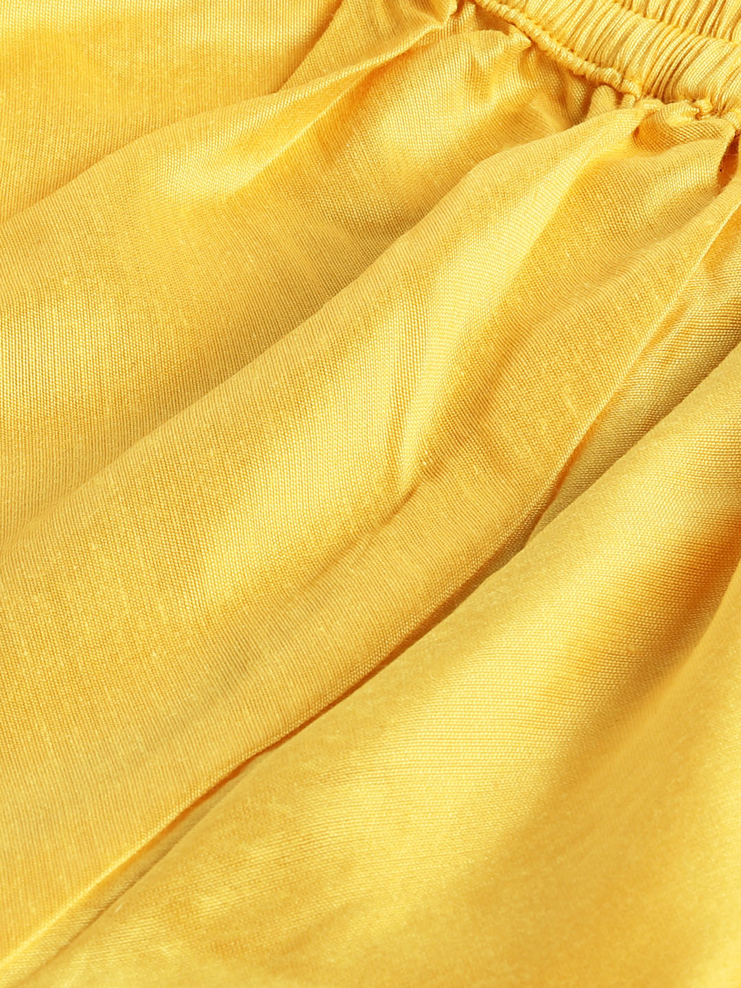 VASTRAMAY SISHU Girl's Yellow Mirror Kurta Pyjama Set - qivii