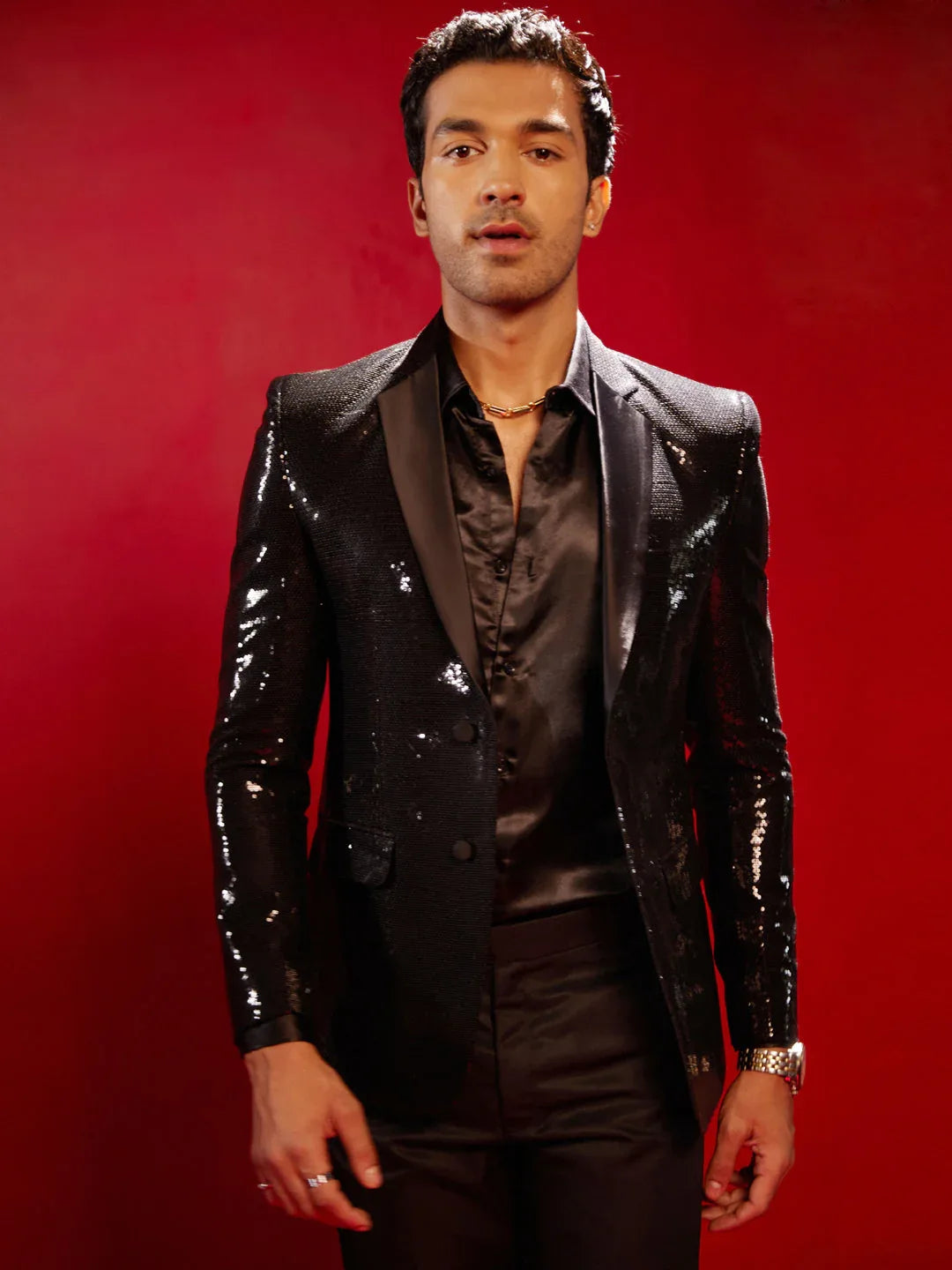 Men's Black Partywear Blazer