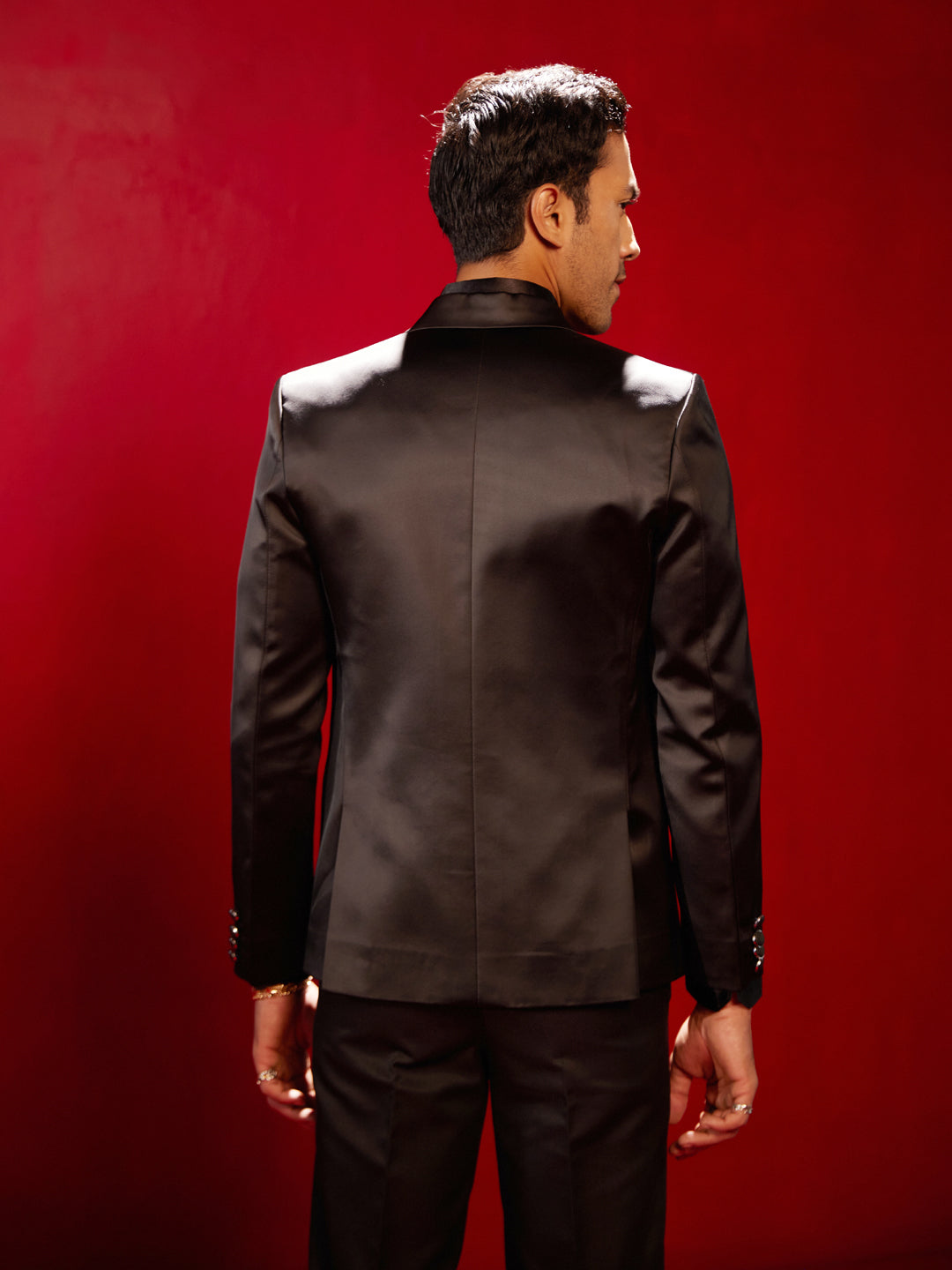 Men's Black Party Wear Blazer