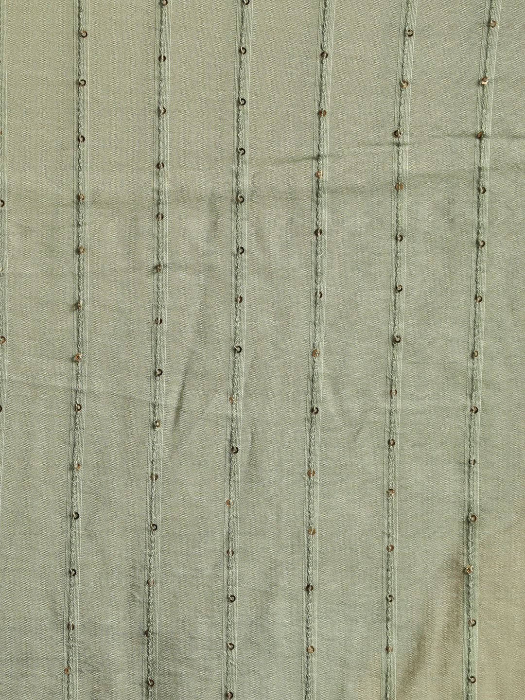 Men's Green Sequined Embellished Dupatta