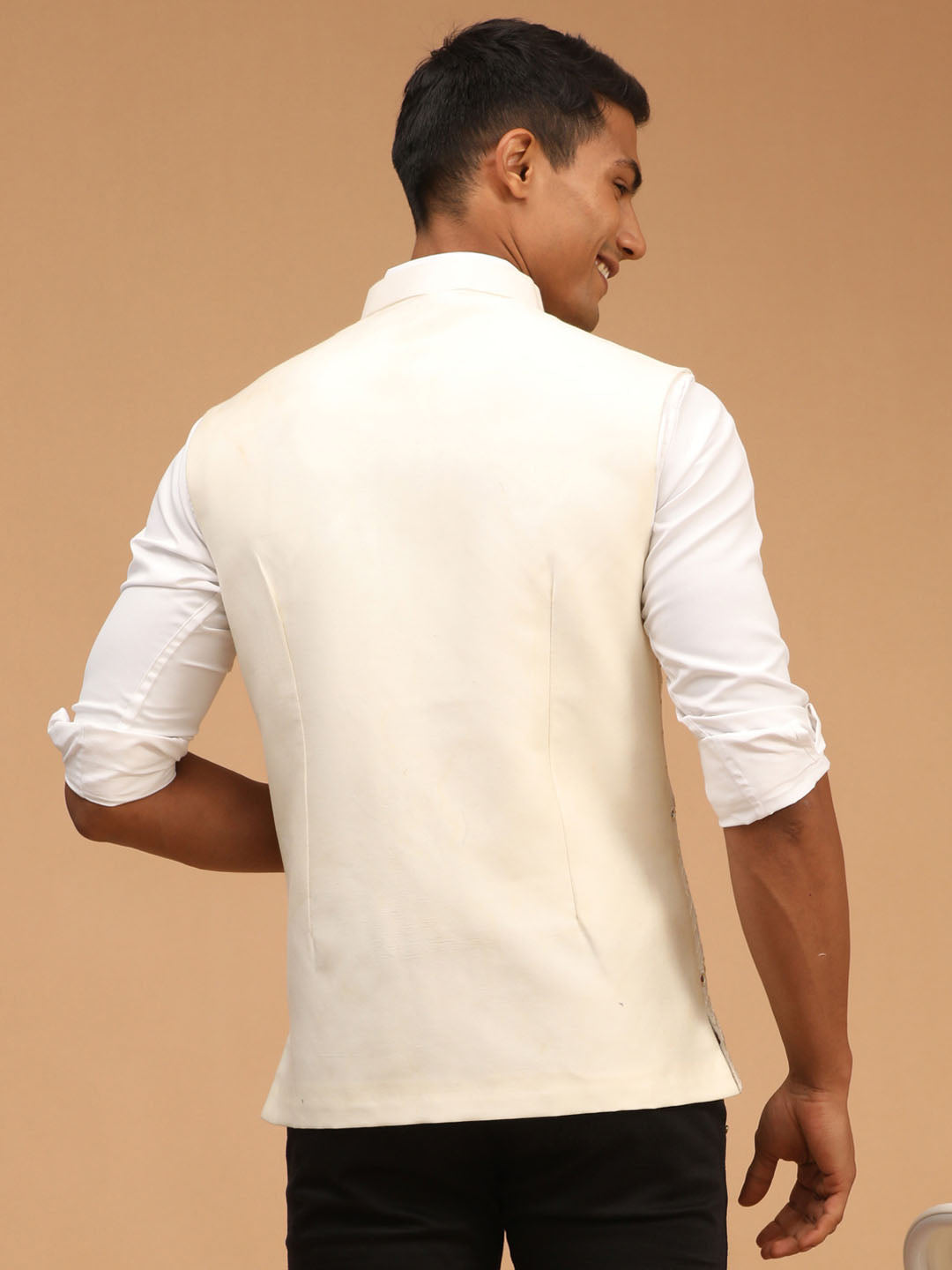 Men's Cream Mirror Jacket
