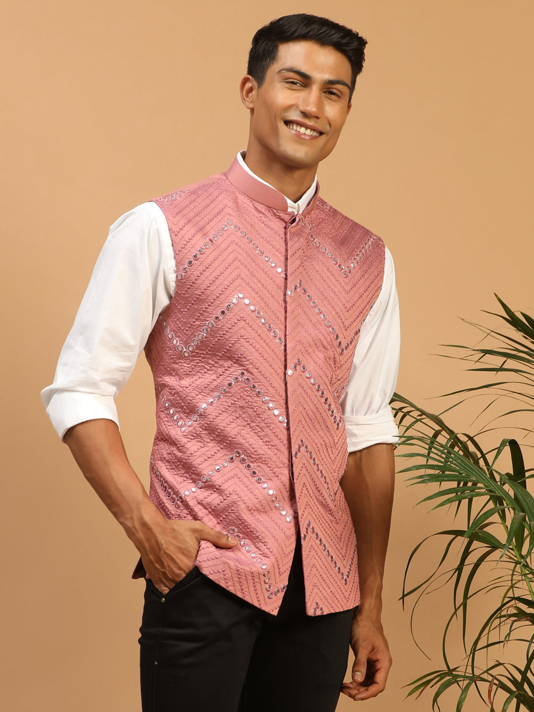 Men's Onion Pink Mirror Jacket