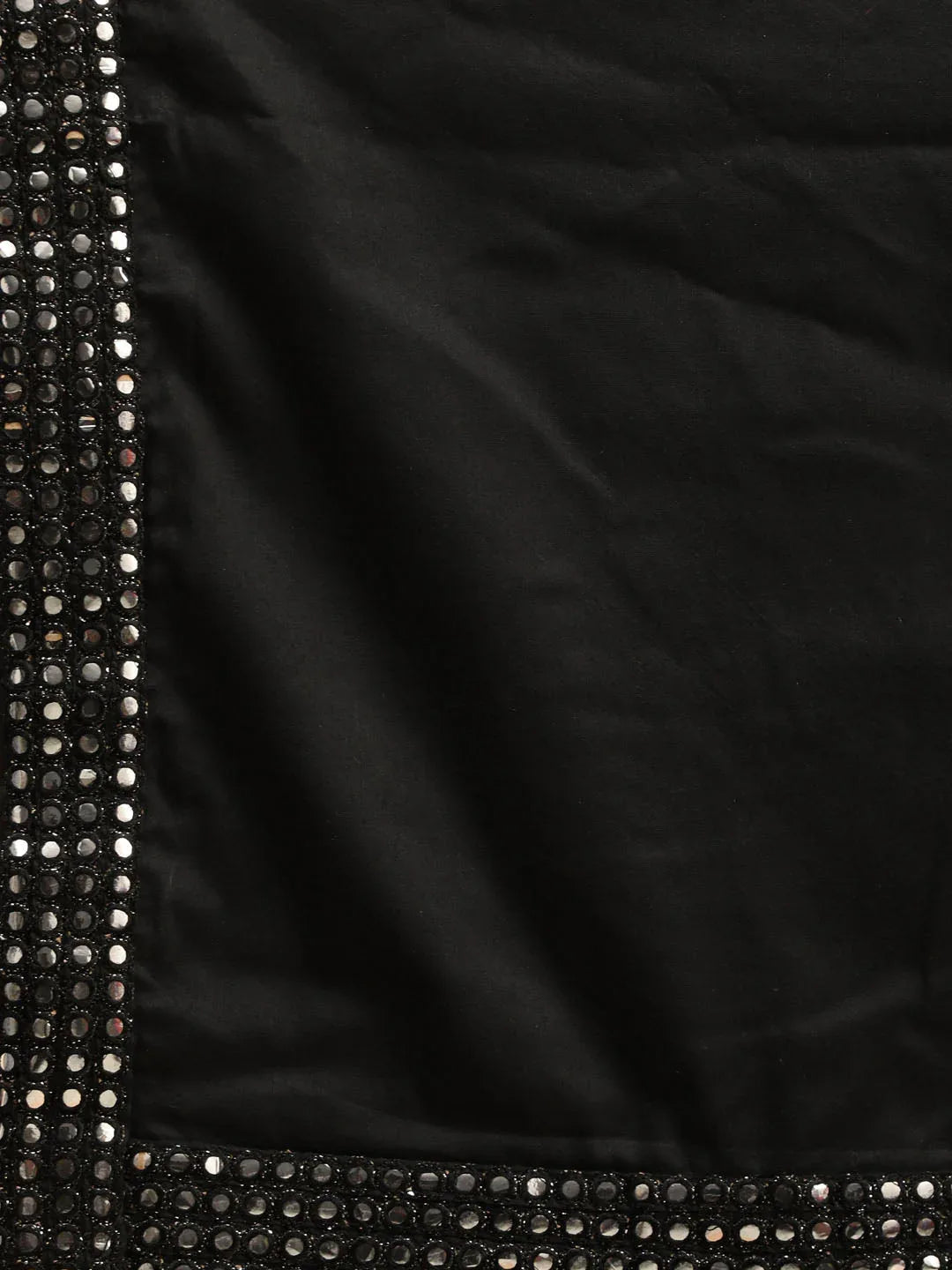Men's Black Mirror Kurta Dhoti And Dupatta Set