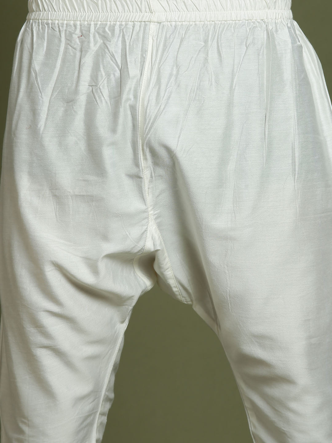 VASTRAMAY Boys' Pink Chaikankari Kurta With White Pyjama Set - qivii