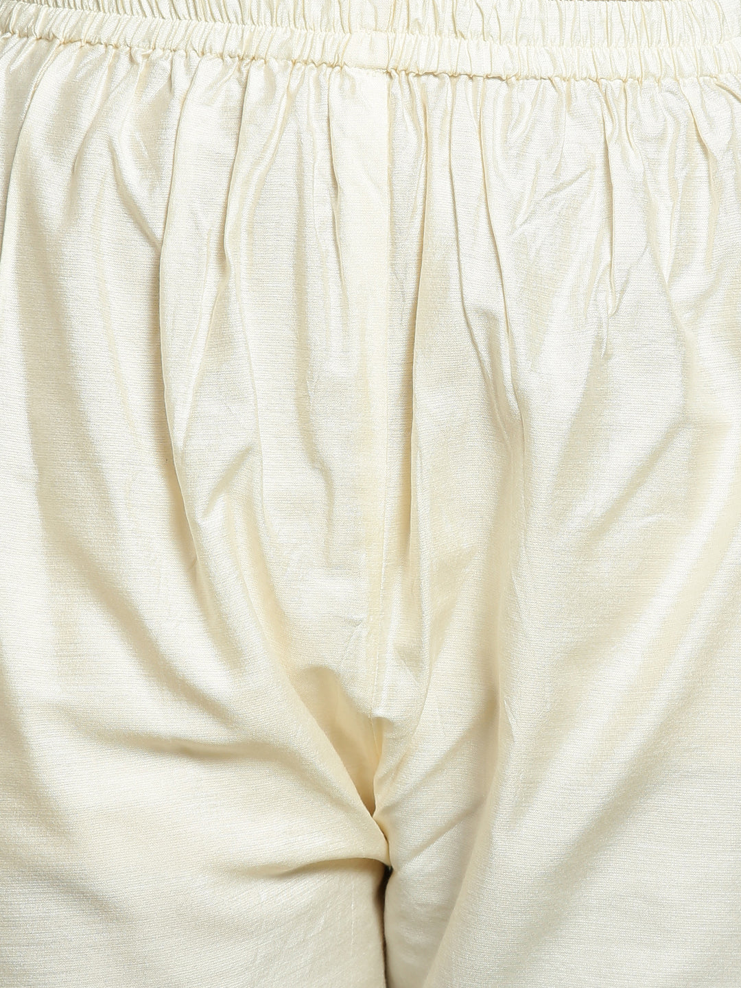 Yuva VASTRAMAY Girls Pink Floral Printed Kurta With Cream Pant Set - qivii