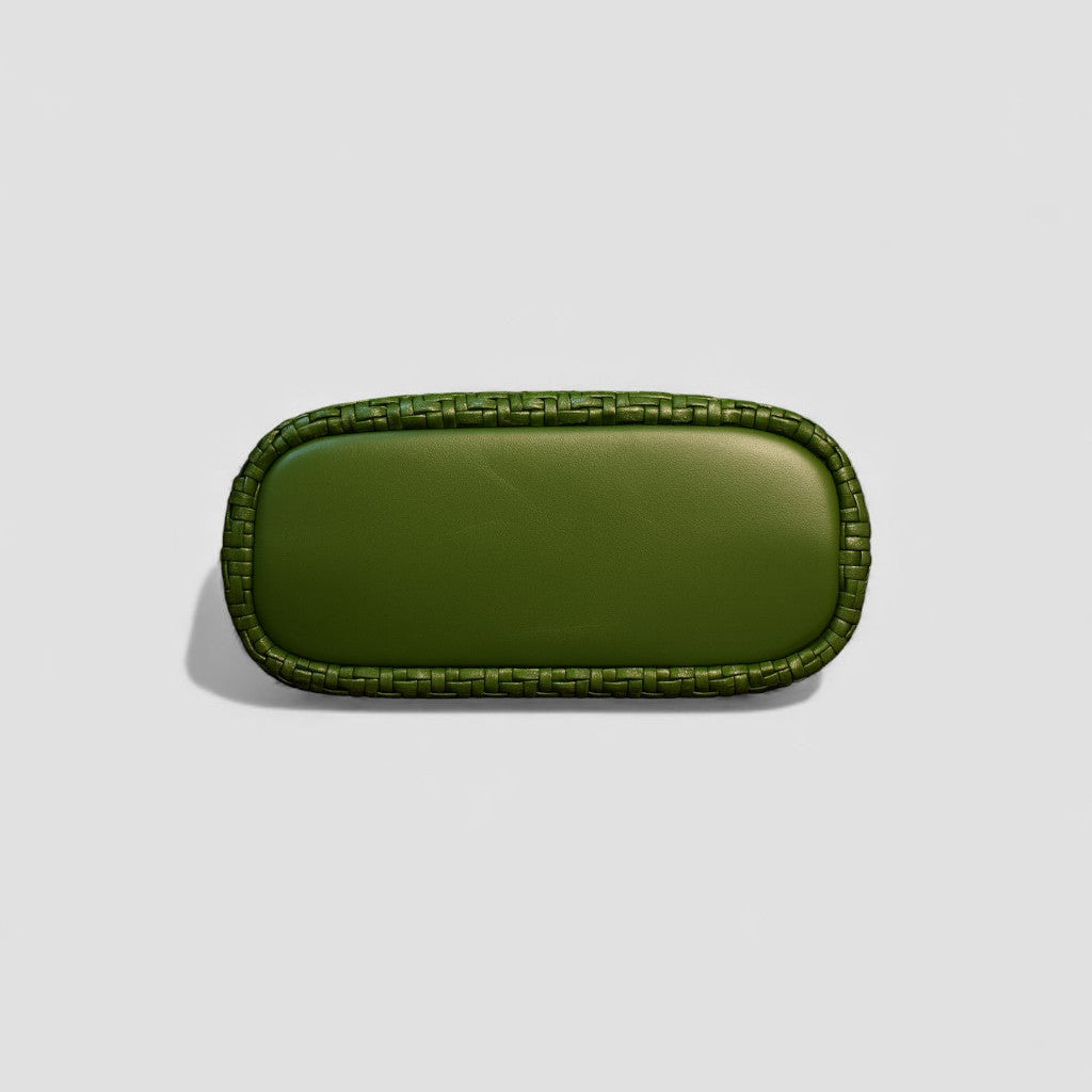 Verdant Weave Handbag in Vegan Leather - By Qivii