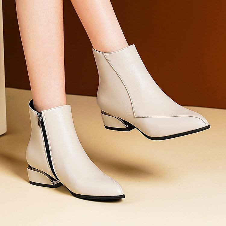 Victoria Ankle Boots - By Qivii