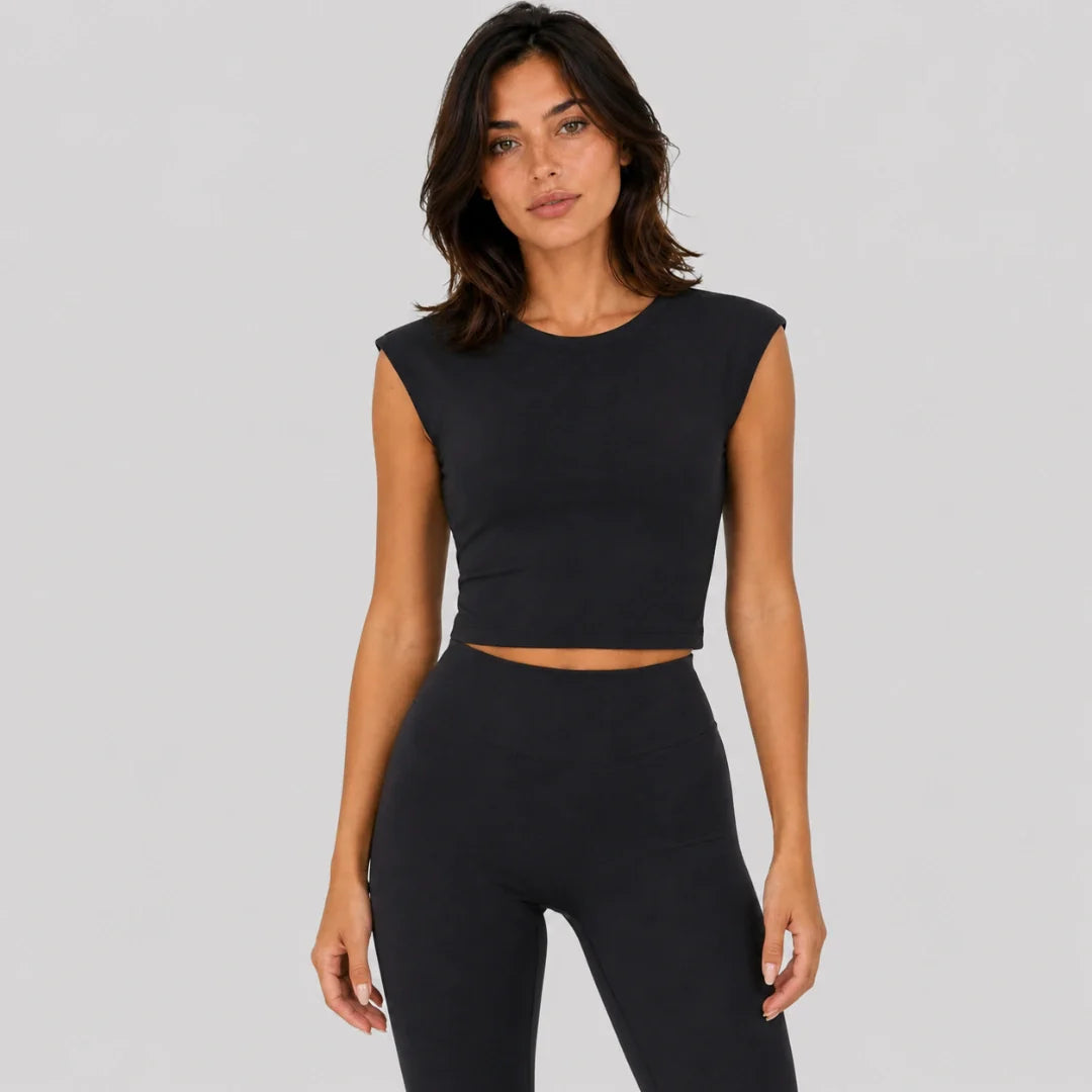 Zena — Knot Tee + Built-In Bra - By Qivii
