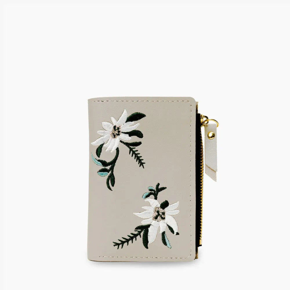 Fleur | Embroidered Wallet - By Qivii