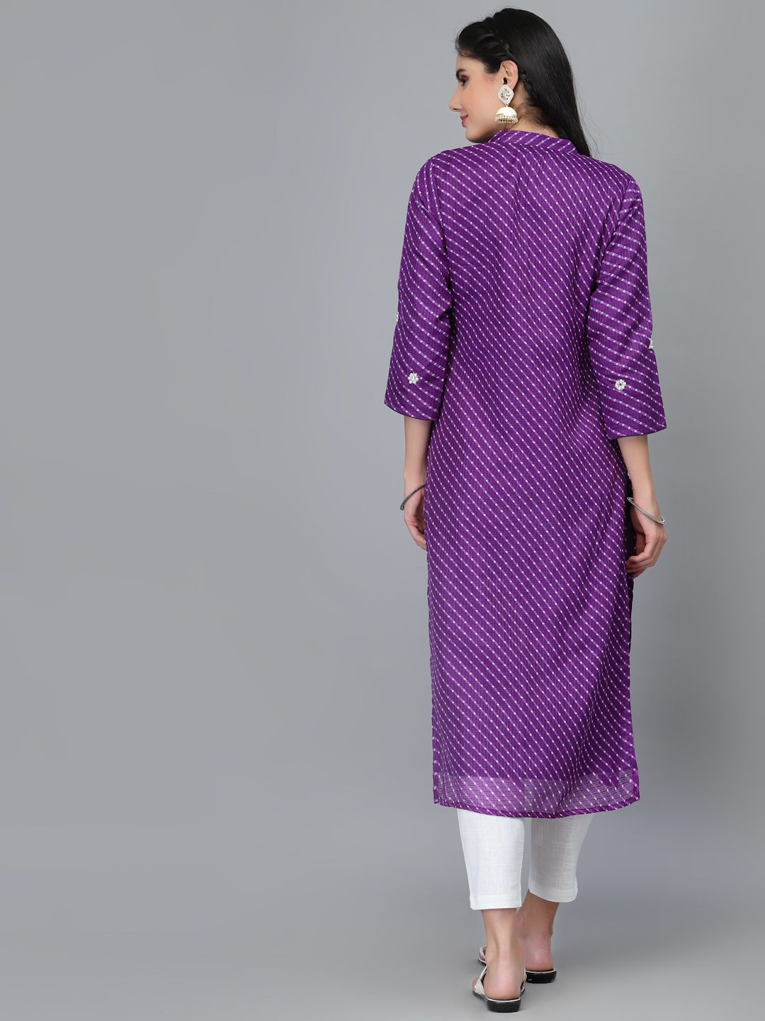 Zoya Purple Leheriya Kurta - By Ragavi - qivii