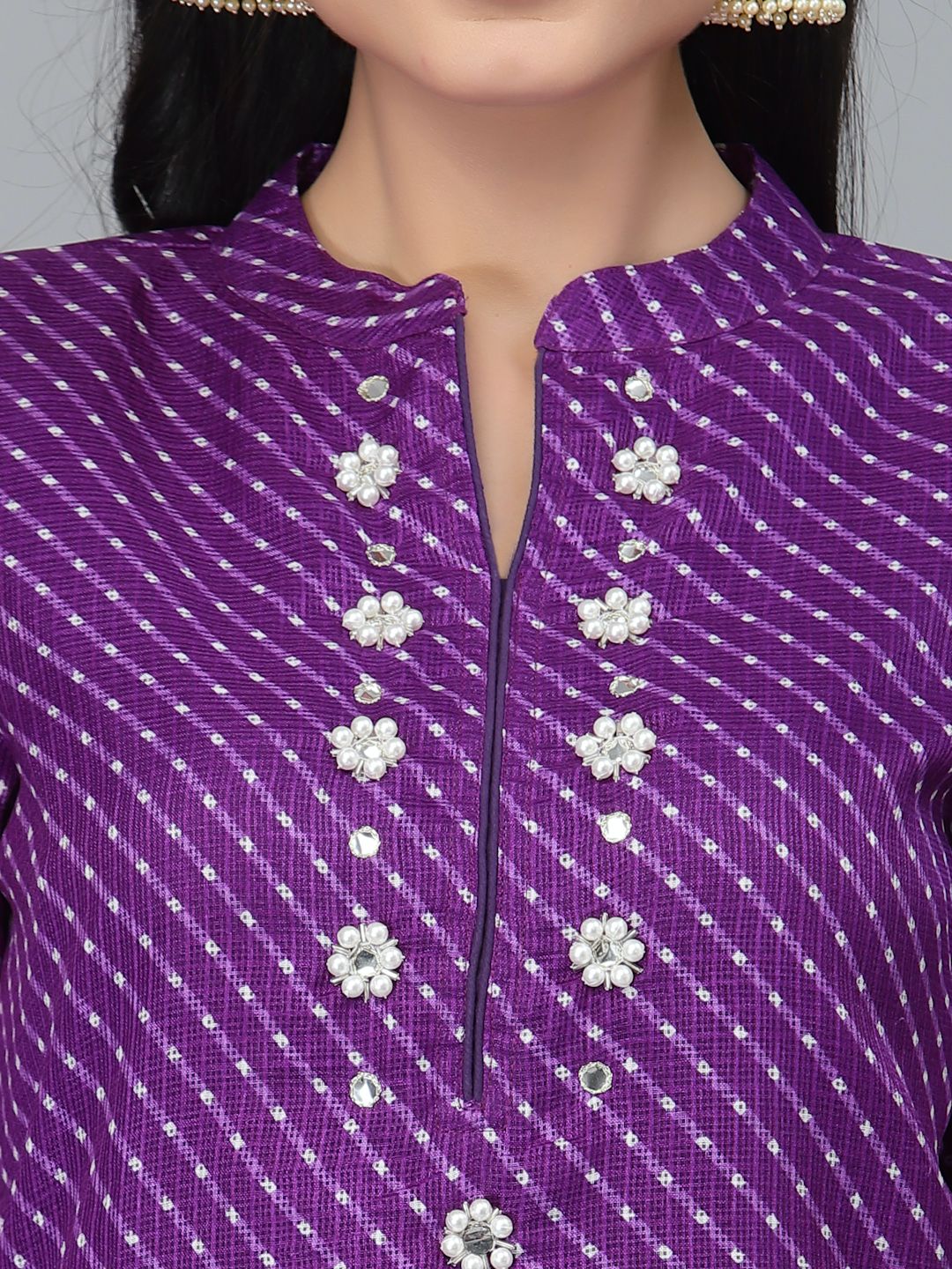 Zoya Purple Leheriya Kurta - By Ragavi - qivii