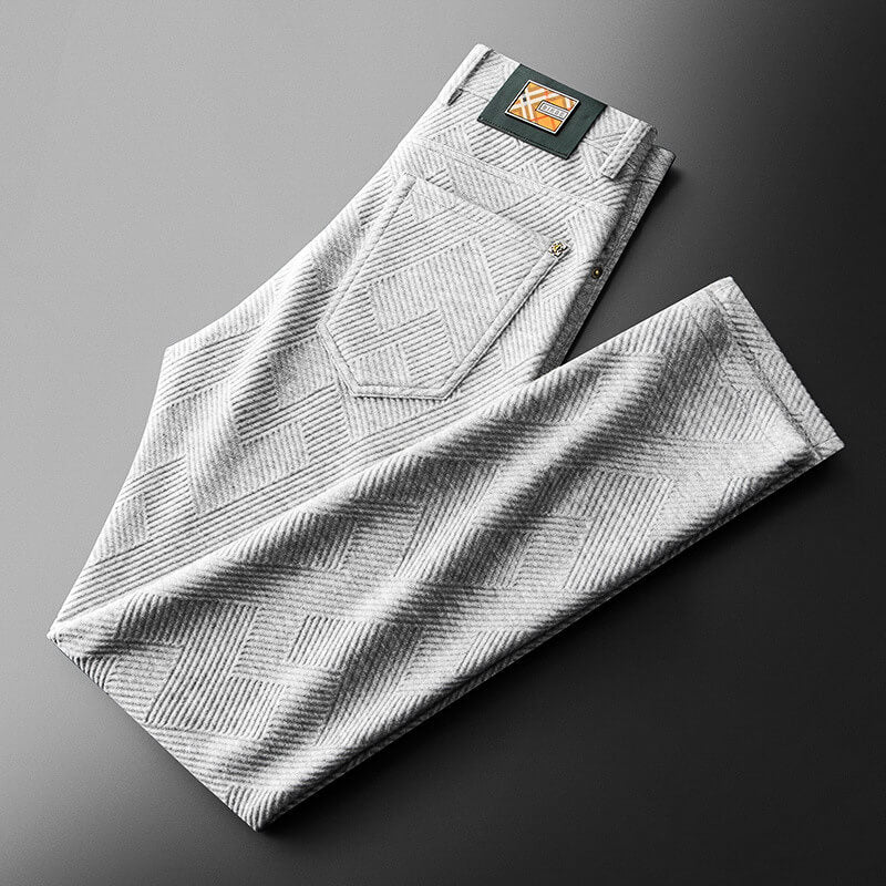 Simon Jacquard Knit Pants - By Qivii