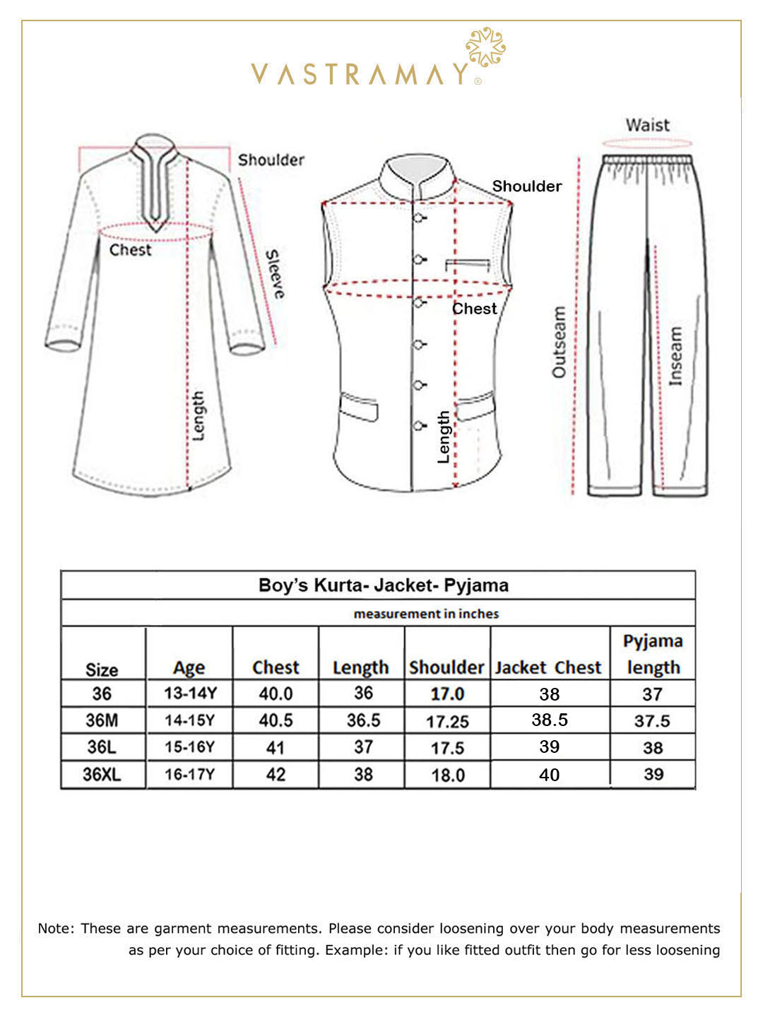 VASTRAMAY Boy's Cream Mirror Work Jacket And Solid Kurta Pyjama Set - qivii
