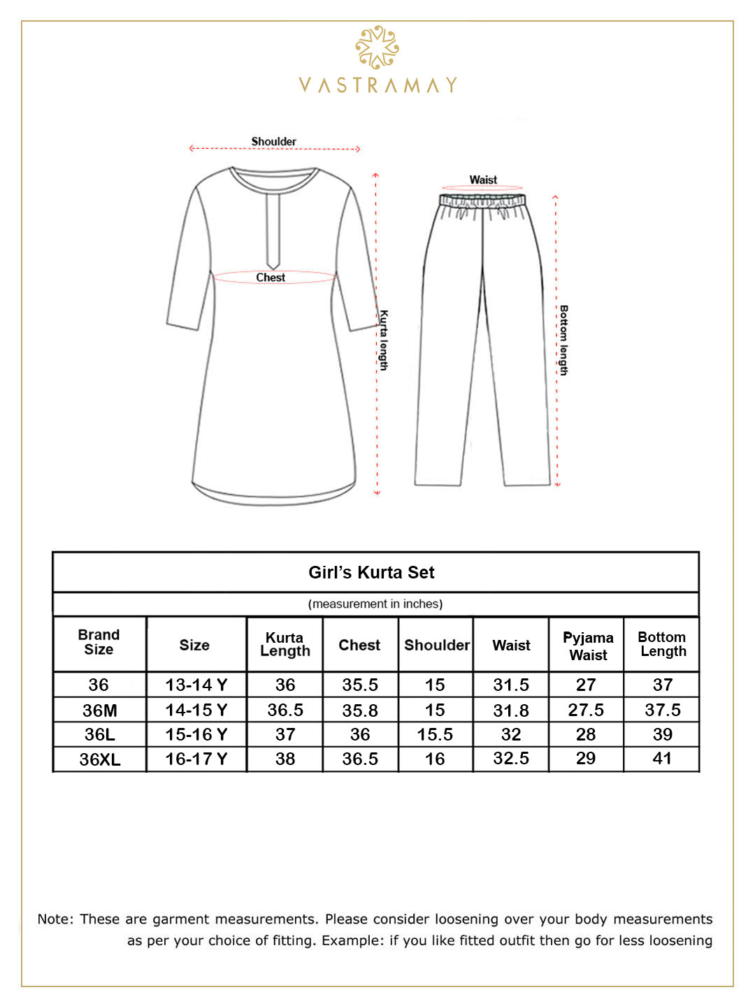 VASTRAMAY Girl's Pure Cotton Chikankari kurta With Leggings Set - qivii