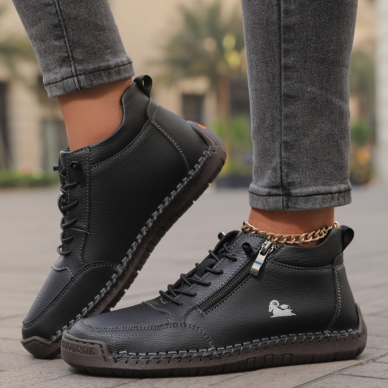 Mila – Komfortable orthopädische Sneakers + Reißverschluss - By Qivii