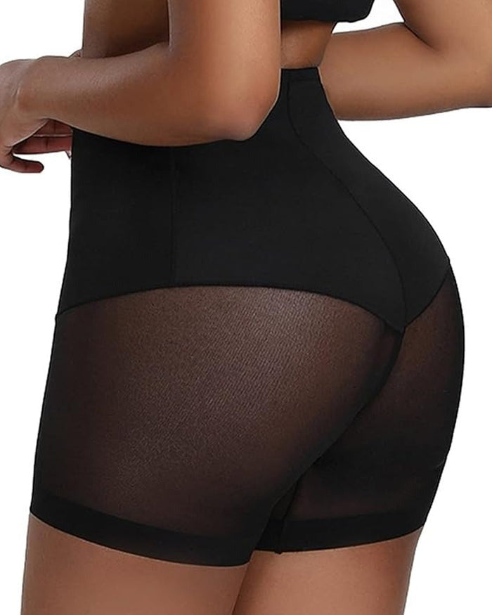Seamless Mesh Breathable Shapewear Shorts Tummy Control Hip-Lift Corset Shaping Pants - By Qivii