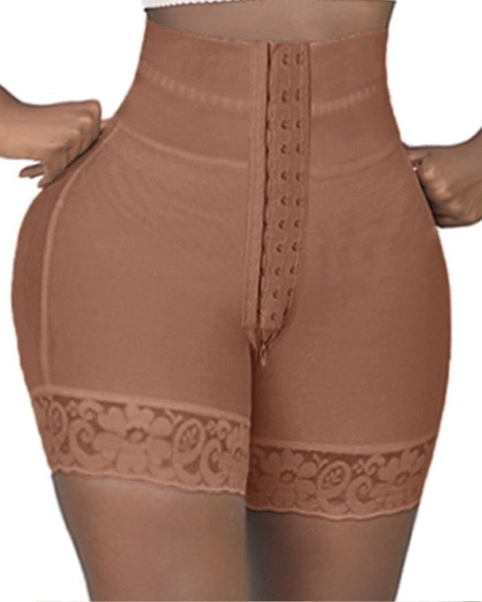 Shapshe® Double Compression High Waisted BBL Shorts With Mid-section Tummy Control Panties - By Qivii