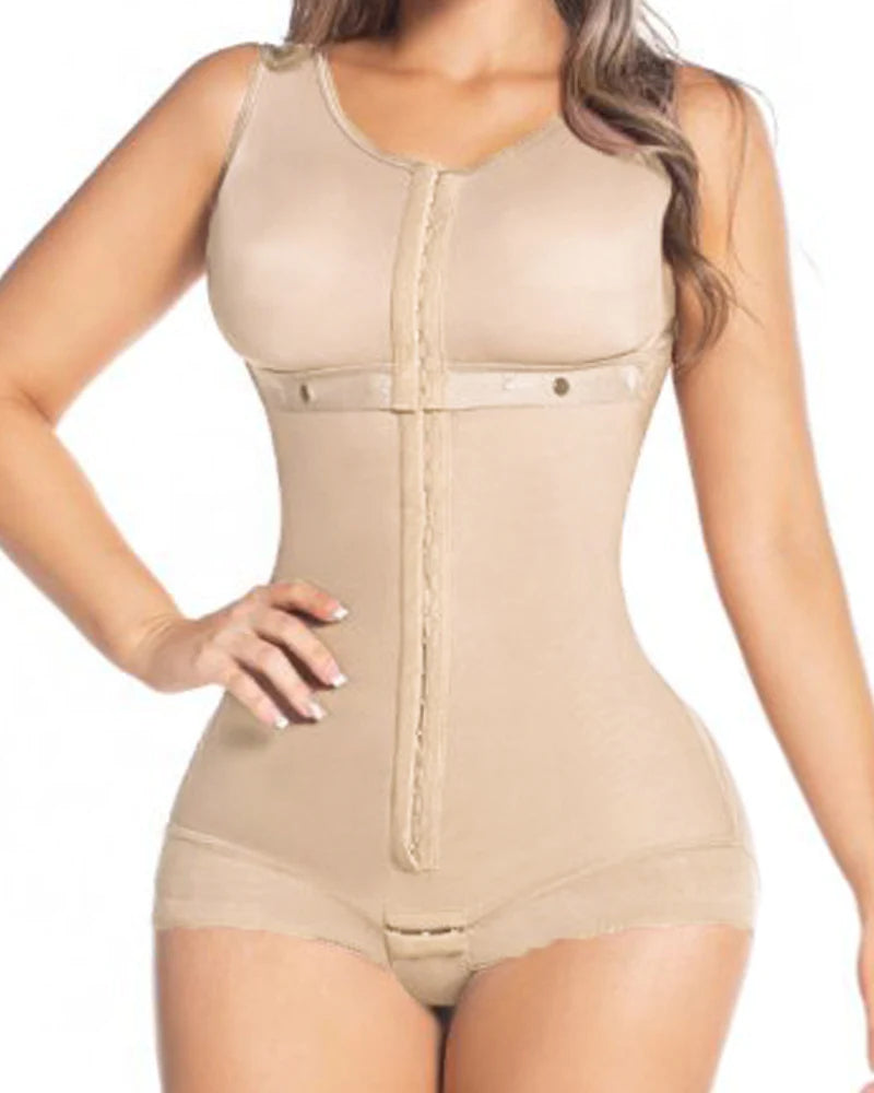 Shapshe® High Compression Full Bust Bodysuits Shapewear with Hook and Eye - By Qivii