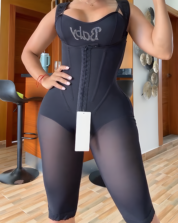 Open Bust Fajas Colombianas Mid Length Body Shaper
