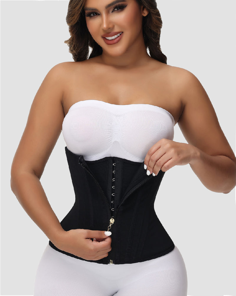 Shapshe® Hourglass Faja Waist Trainer For Women Double Tummy Control Workout Waist Cincher Corset - By Qivii