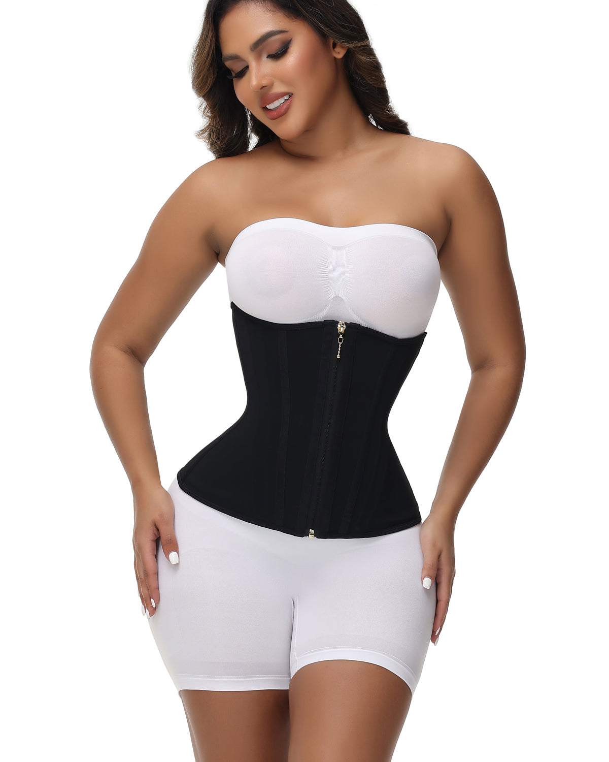 Shapshe® Hourglass Faja Waist Trainer For Women Double Tummy Control Workout Waist Cincher Corset - By Qivii