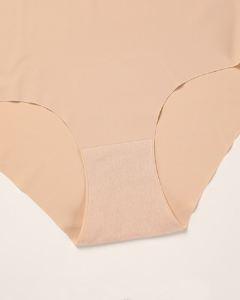 Women's Seamless Ice Silk Breathable Comfortable Triangle Mid-waist Panties - By Qivii