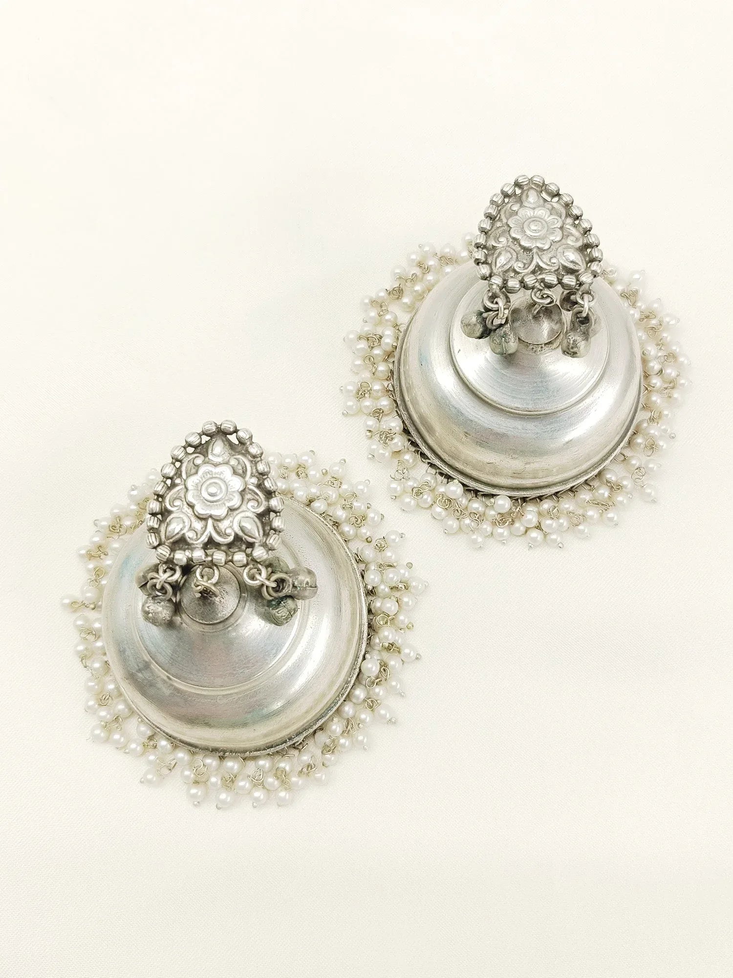 Ela Plain Oxidized Jhumki