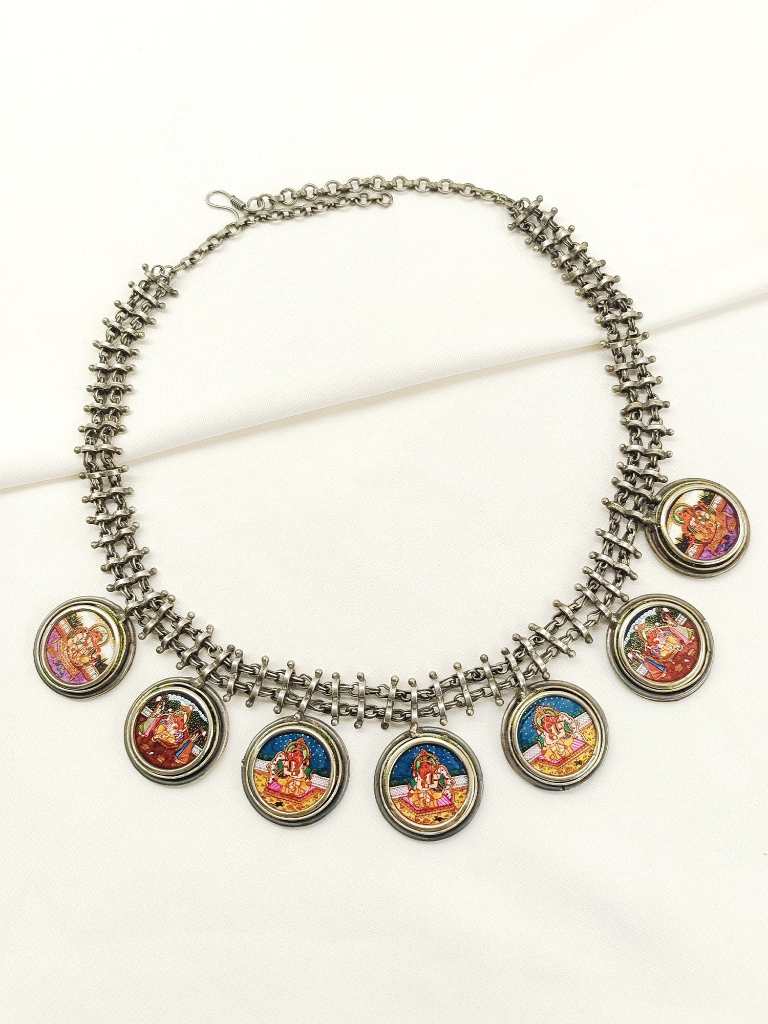 Divine Multi Colour Oxidized Neckpiece