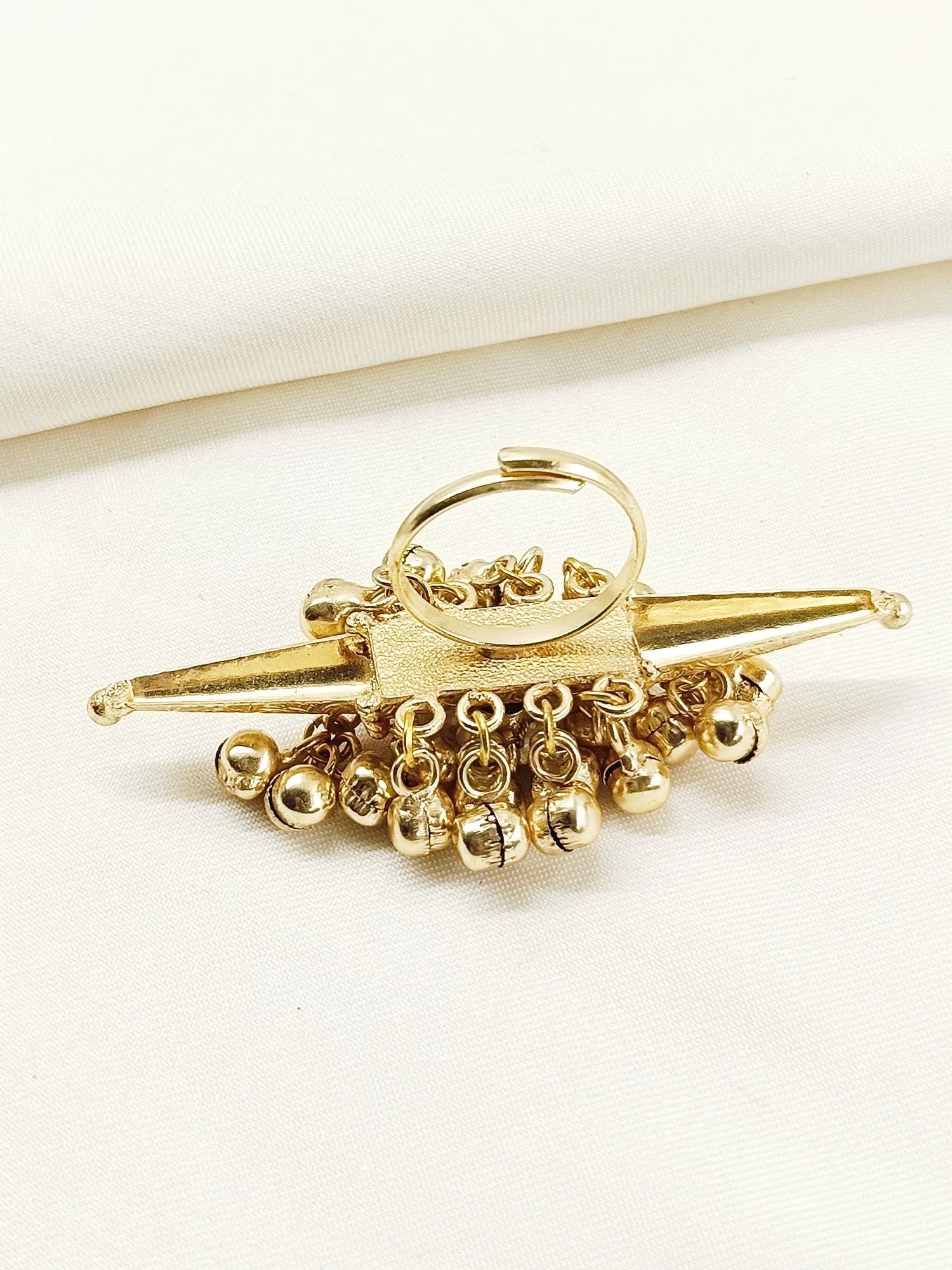Hiya Ruby Oxidized Finger Ring
