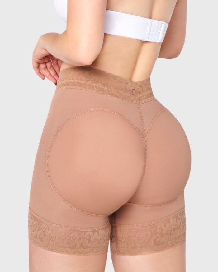 Shapshe® Slimming Mid Rise Seamless Butt Lifter Shaping Shorts