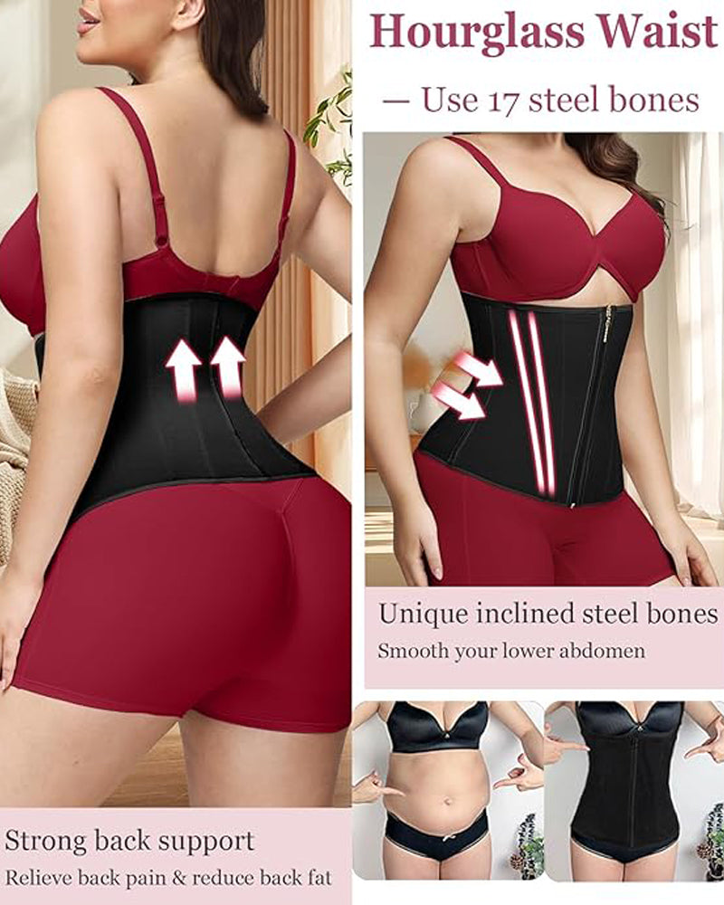 Shapshe® Zip & Breasted Body Shaper Tank Top Waist Trainer - By Qivii