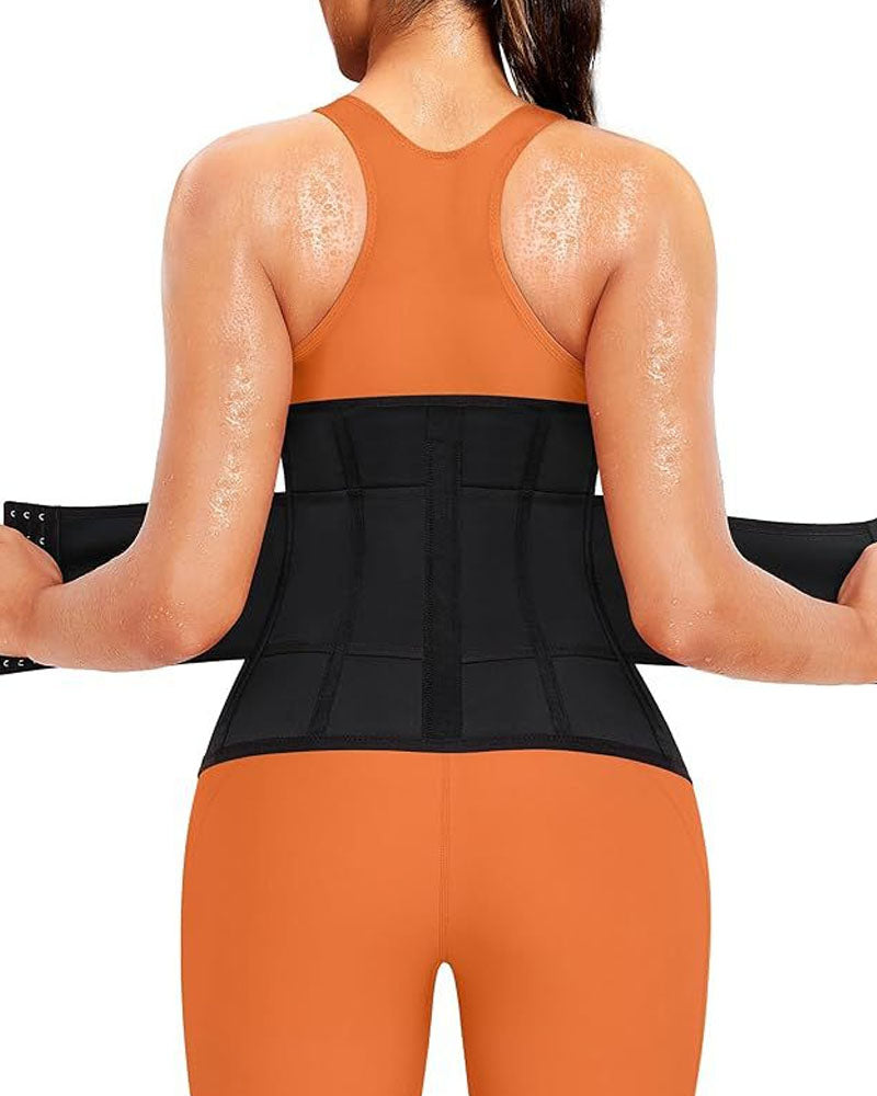 Women's Sweat Weight Loss Sports Waist Trainer Belly Shaping Sauna Corset Girdle - By Qivii