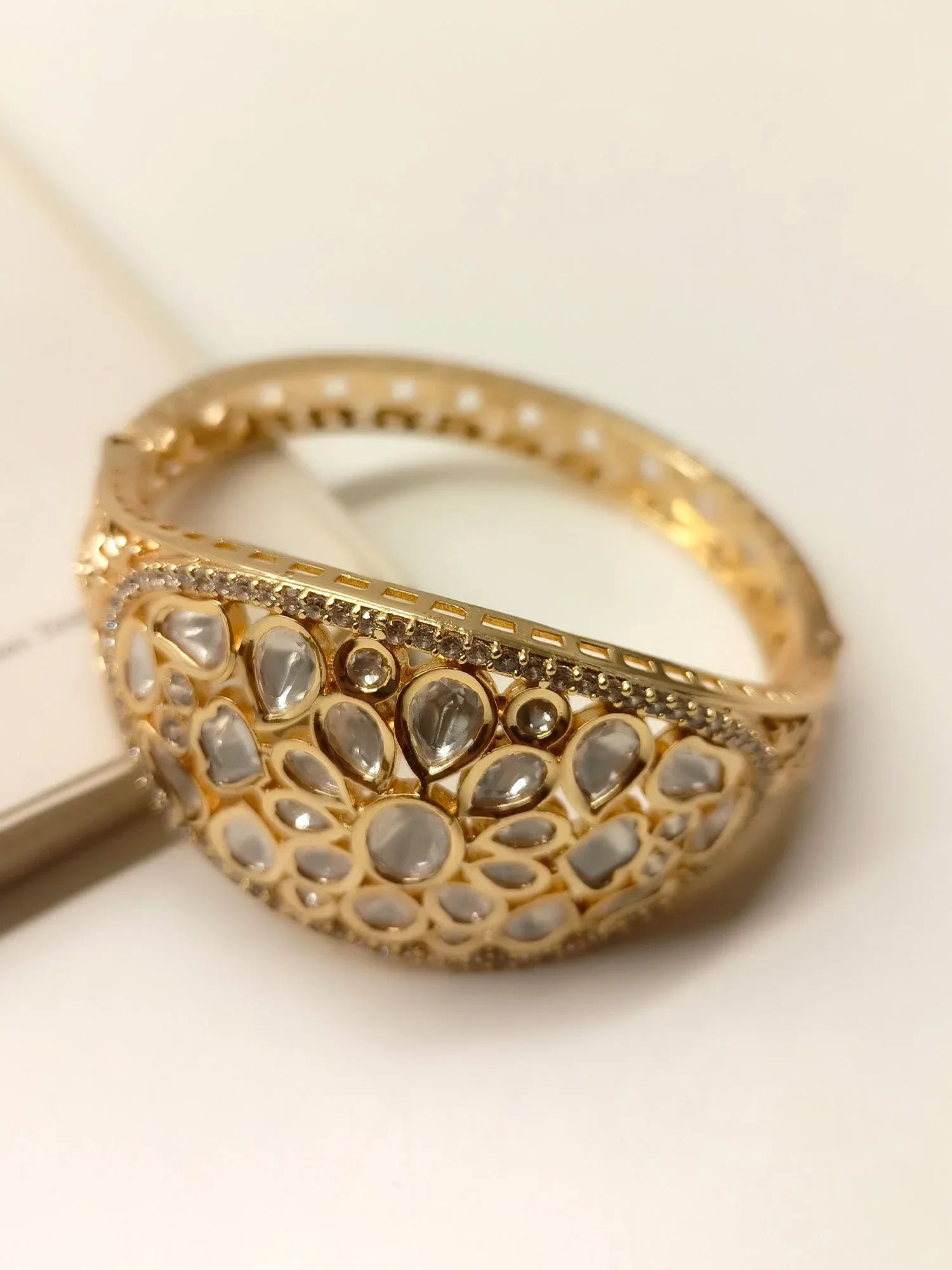 Arabella White Kundan Bracelet