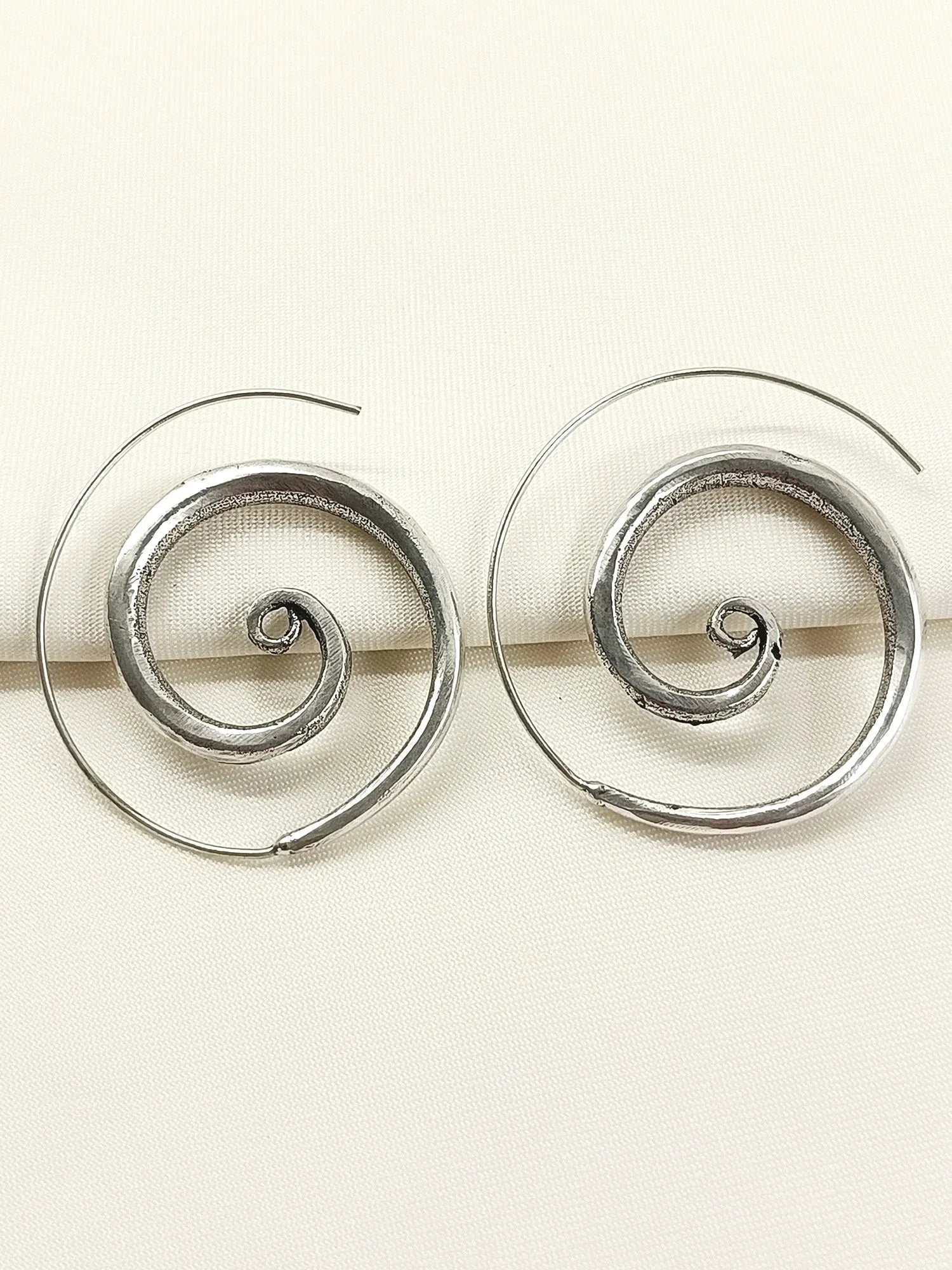 Hema Silver Western Earrings